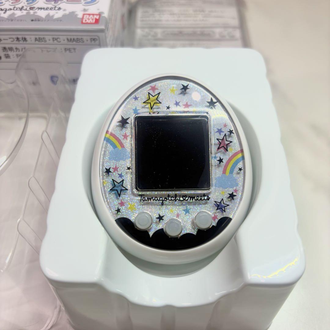 d*3様 BANDAI Tamagotchi meets ホワイト 花柄 Tamagotchi meets Magical Meets Ver Limited White Bandai
