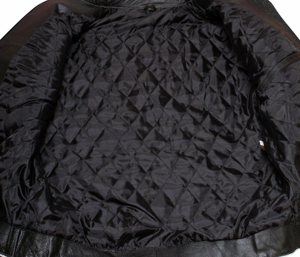 Cafe Racer Mens Real Leather Motorcycle Biker Riding Jacket S M L 2XL ...