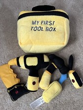 My First Tool Box Talking Plush Toy Tool Set for Toddlers Realistic Sounds