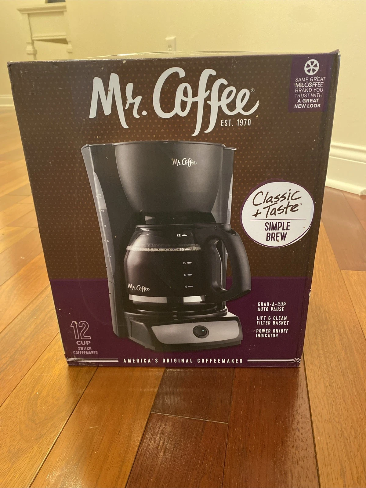 Mr. Coffee 12 Cup Switch Coffee Maker Black New