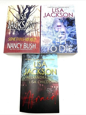 Lisa Jackson Books Nancy Bush Left to Die Afraid Paperback NEW Lot of 3