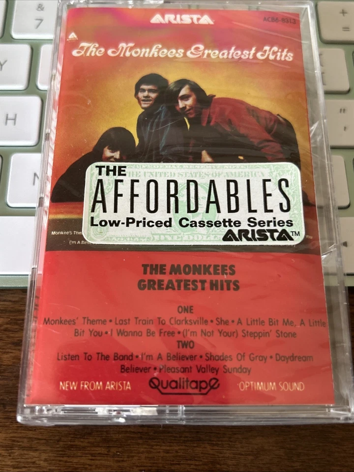 THE MONKEES GREATEST HITS CASSETTE TAPE ARISTA ORIGINAL NEW SEALED OLD STOCK NEW - Image 2 of 4