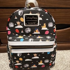 Loungefly Disney Winnie the Pooh Mini Backpack Black White Trim Multicolor 2021