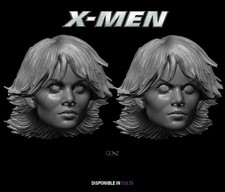Storm X-men Movie Marvel Legends 2 Unpainted Heads Custom Action Figure