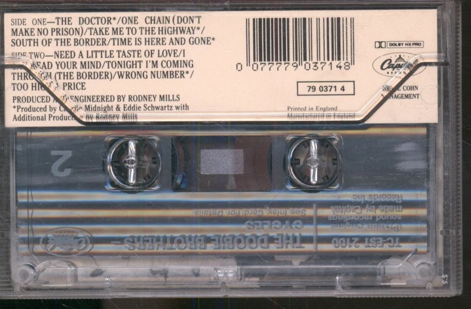 Doobie Brothers Cycles cassette UK Capitol 1989 cassette 2647903714 - Image 2 of 2