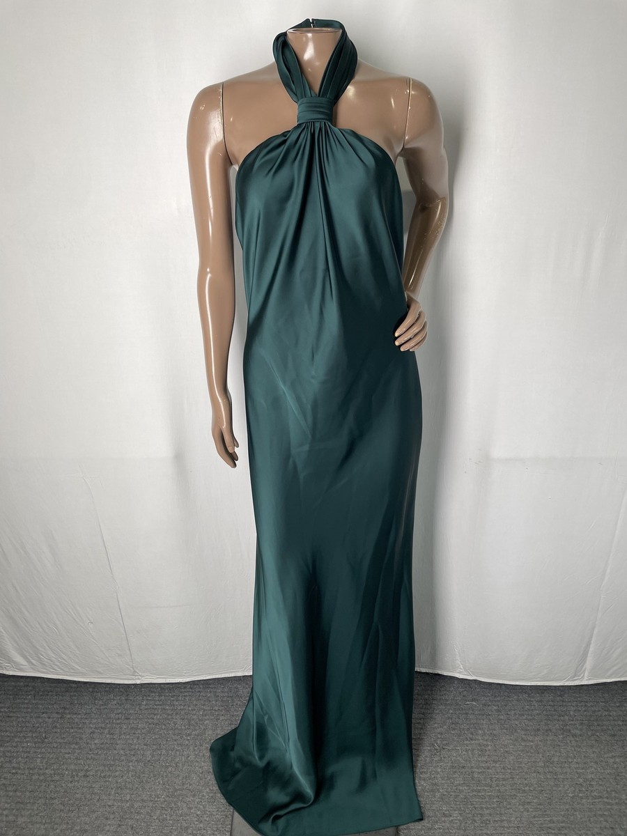 sachin and babi light blue dress Pleated Brown Leather Maxi Dress  Strapless Designer Evening Gown In Faux