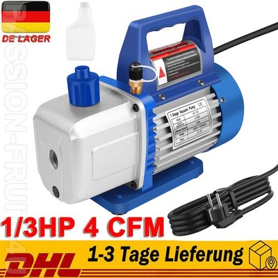 4.0CFM 1/3HP Vakuumpumpe Unterdruckpumpe Monteurhilfe Griff Klimatechnik Modell