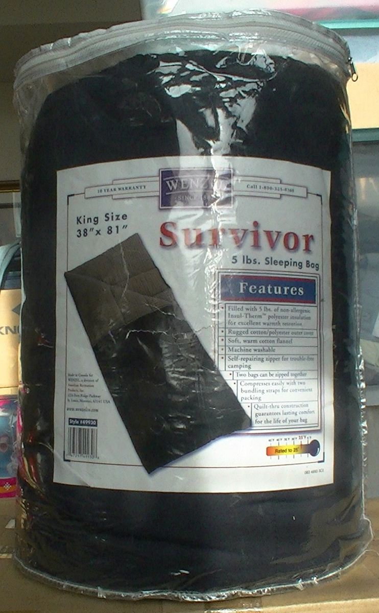 Wenzel Survivor King Size 5 lbs. Sleeping Bag Rated 25F | eBay
