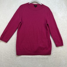 Talbots Cashmere Sweater Womens Large Pink Cr...