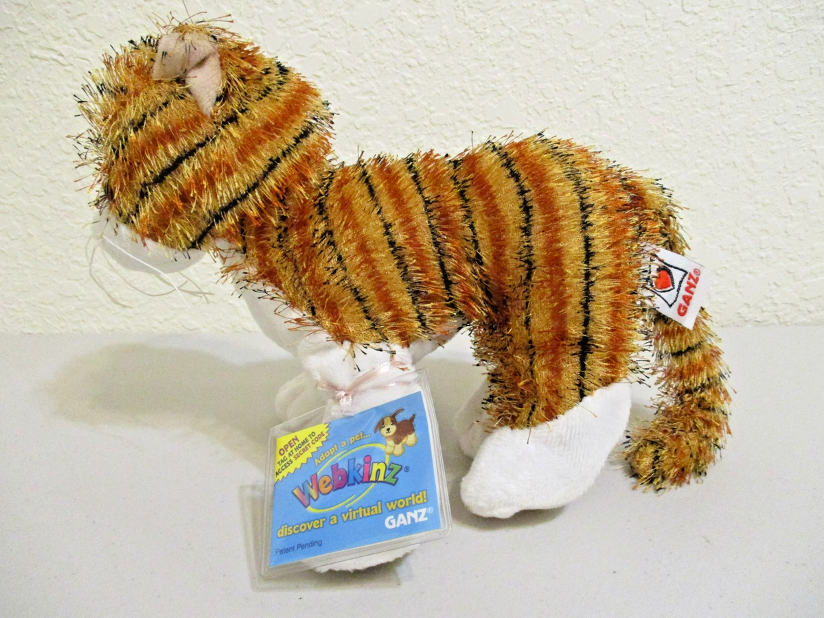 Webkinz Lil' Kinz Striped Alley Cat -HS042 New. Sealed, unused