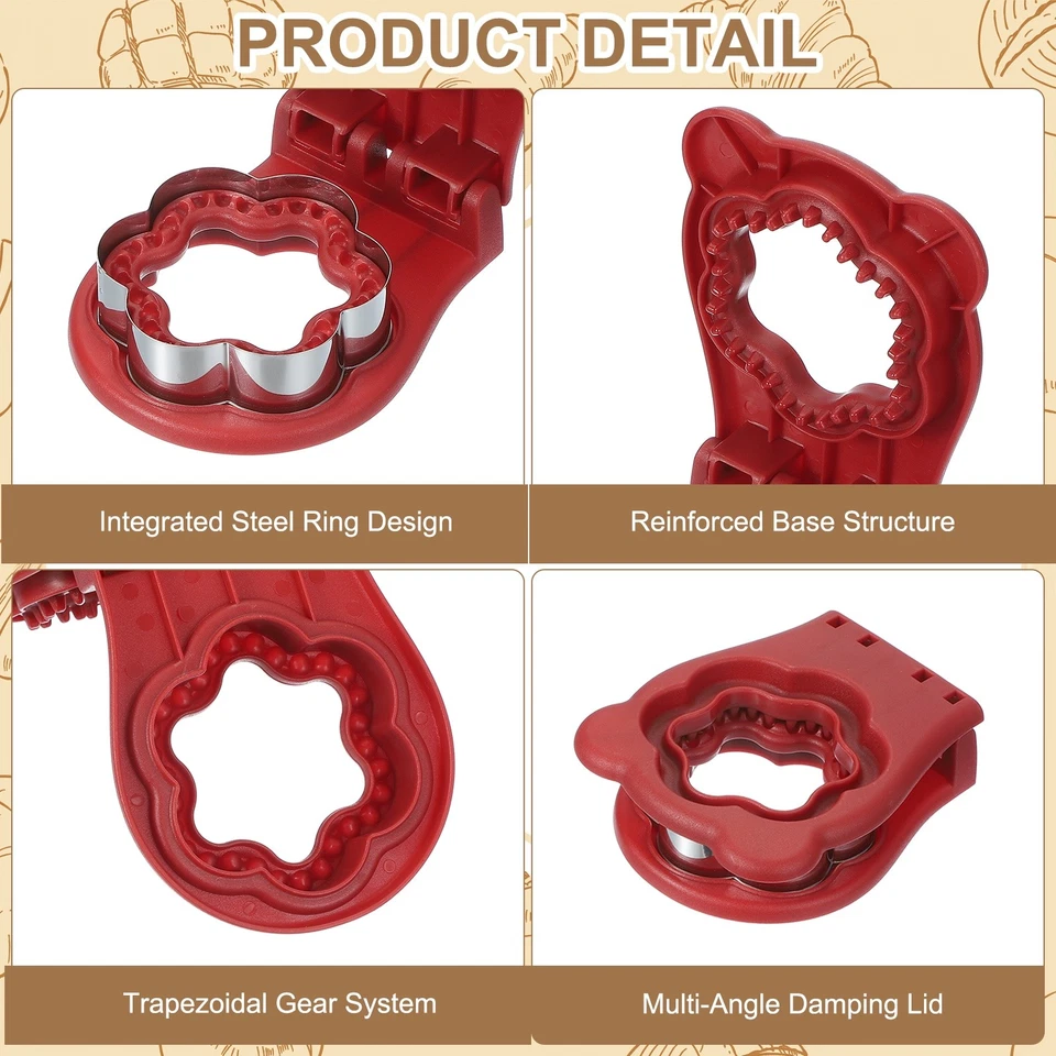 2 Pack Crustless Sandwich Cutter, Flower/Heart Shape(Red/Pink) - Image 3 of 4