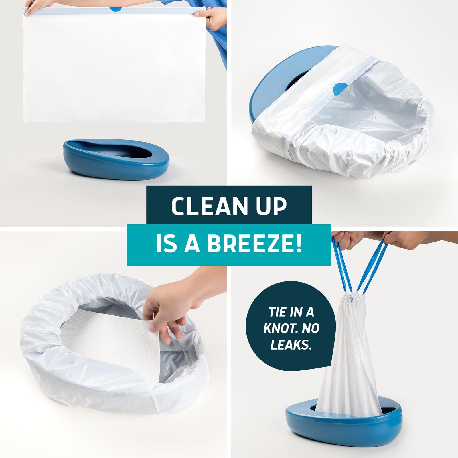 Lunderg Bedpan Liners with Super Absorbent Pads - Value Pack 30 Count - Medical