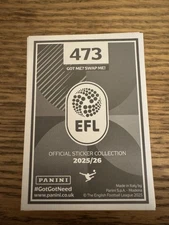 Panini EFL 2025/26 stickers 473-692
