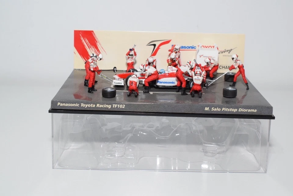 B96 1:43 MINICHAMPS 343 100066 PANASONIC TOYOTA RACING TF102 PITSTOP M. SALO MIB - Image 2 of 4