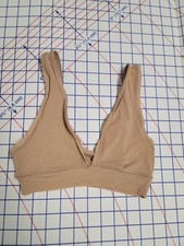 S Skims Women's Recycled Swim Tank Bikini Top Ochre