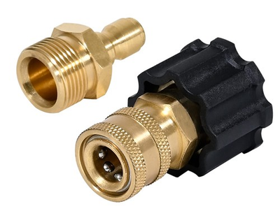 #ad Pressure Washer 1 4quot; Quick Connect Adapters 1 4quot; to M22 14mm Fittings 400... $23.49