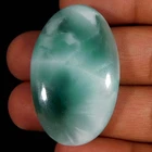 58.00Cts. Natural Incredible Hemimorphite Oval Cabochon Reiki Healing Gemstone