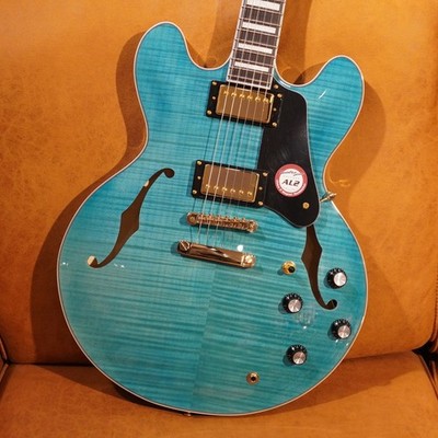Seventy Seven Guitars EXRUBATO-CTM-JT AMB Aquamarine Blue