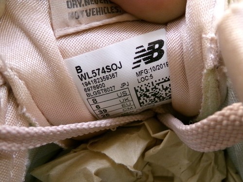 New Balance 574 Womens Size 8 B Metallic Pink Leather Athletic Shoes Sneakers - Picture 13 of 13
