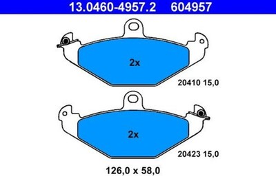ATE Disc Brake Pad Set For RENAULT 21 Espace III Laguna I Safrane II 8671016191
