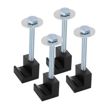 Truck Tool Box Mounting Kit for Pickup Truck Bed Toolbox Mount Tie Downs, Black