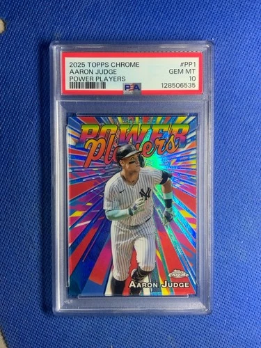 2025 Topps Chrome Baseball Aaron Judge Power Players Yankees #PP-1 PSA 10