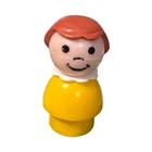 Vintage Fisher-Price Little People Girl Figure Yellow Body Red Hair