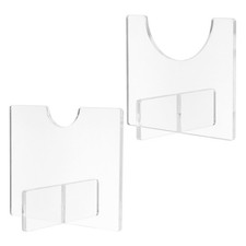 2 Pcs Baseball Bat Display Rack Desktop Stand Support Transparent Holder