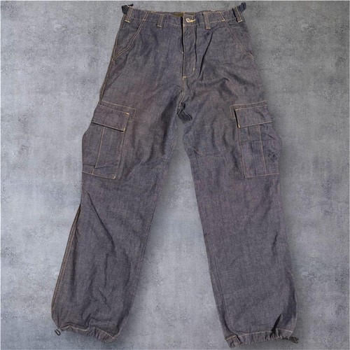 Stüssy, Stussy Vintage Men Pants Vhtf 90S-00S Old Denim Cargo 32 Limited Edition Streetw