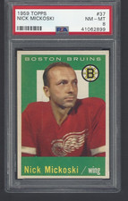 1959 Topps #37 NICK MICKOSKI PSA 8