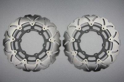 Paire Disques Frein Avant Wave Flottant 305mm pour BMW K 1 / K1 1000 1989 - 1993 - Photo 1/3
