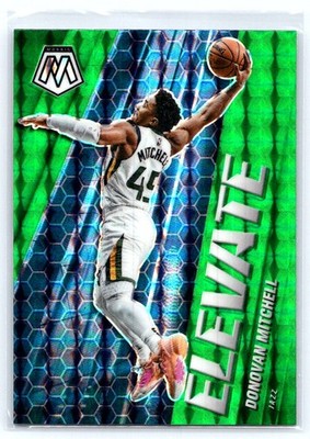 Donovan Mitchell 2020 Panini Mosaic Elevate Reactive Green #24