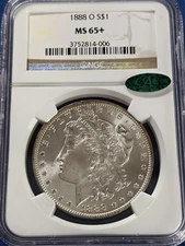 1888-O NGC MS65+ CAC Morgan Silver Dollar Blast White Monster 