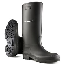 Dunlop Pricemaster Mens/Womens Black Waterproof Wellington Wellies