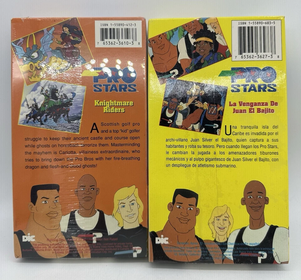 Rare PRO STARS VHS Knightmare Riders With Michael Jordan Factory Sealed Espanol - Image 4 of 4