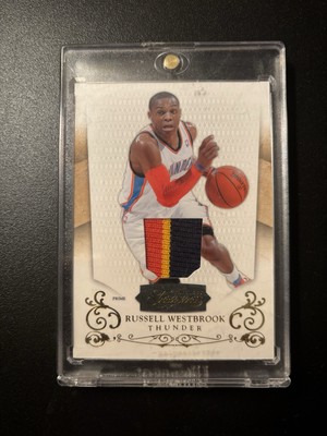 2010-11 RUSSELL WESTBROOK PANINI TIMELESS TREASURES GAME USED PATCH - 1/6 -