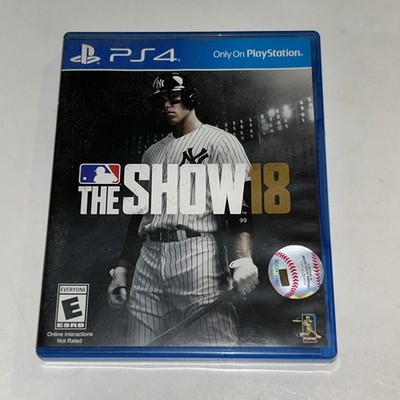 The Show 18 MLB PS4 Sony Playstation 4 2017 Baseball Video Game Disc and Case