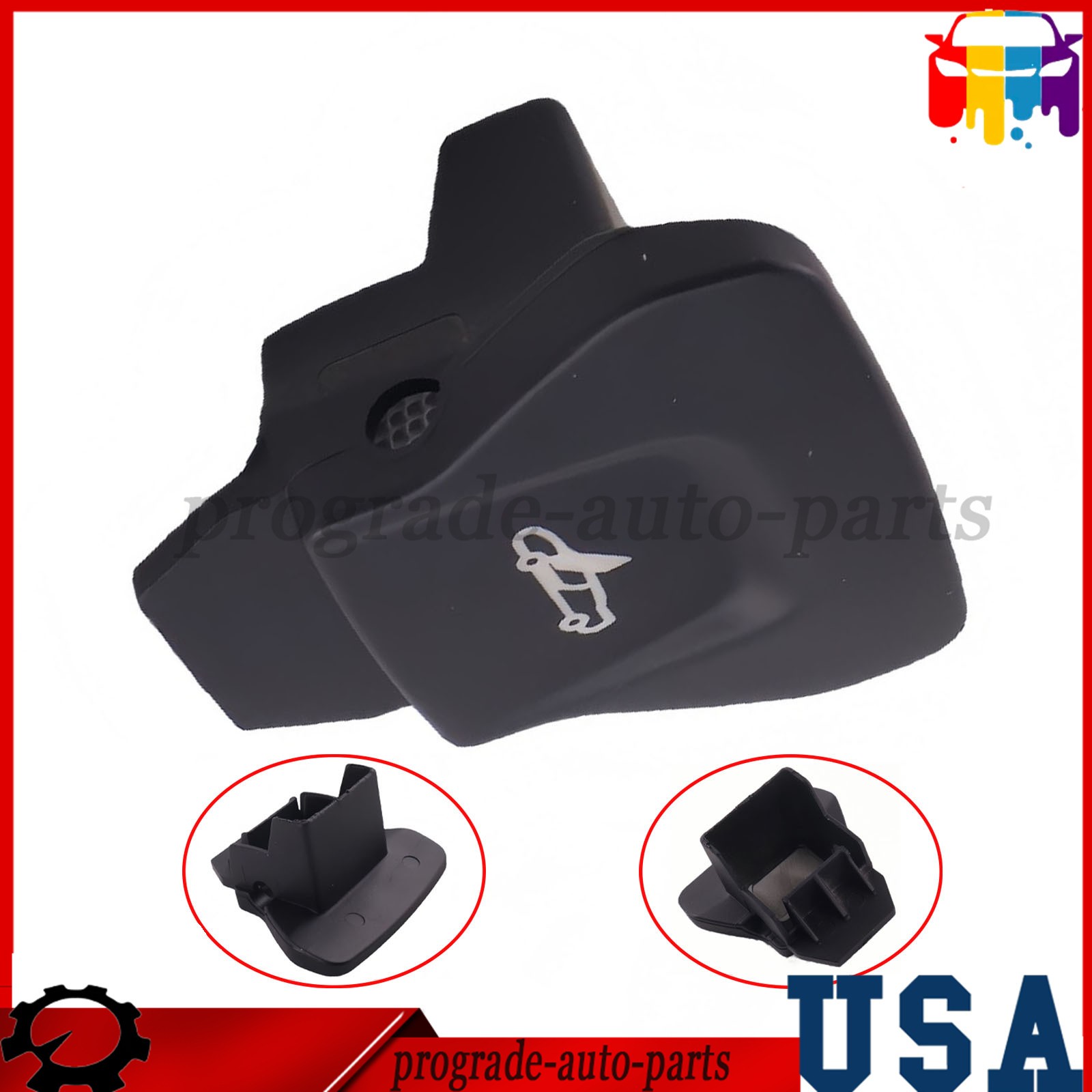 NEW 13M0434CP Black Right Side Door Control Switch Button Fit McLaren 570S 600LT