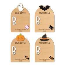 Baby First Halloween Keepsake Kit Footprint Handprint Clay Frame Halloween Night