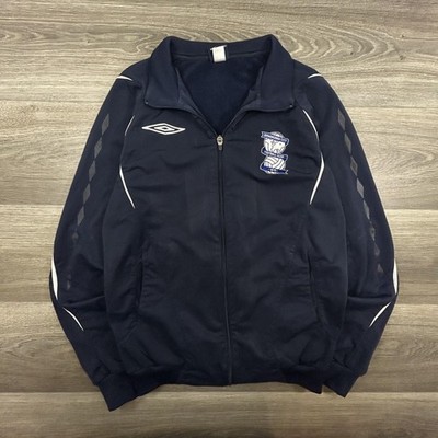 Vintage Birmingham City Jacket Mens Small Navy Soccer Football Umbro Y2K