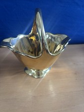 Vintage Royal Winton England Rowsley Posie Basket Golden Age Luster 5 1/4"