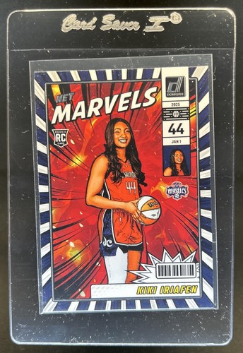 2025 Panini Donruss WNBA Kiki Iriafen Net Marvels RC Rookie #16 Mystics