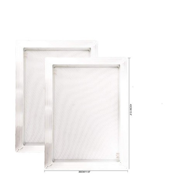 #ad 2 Pack Aluminum Silk Screen Printing Screens 12 x 16 Inch Frame 160 White Mesh $34.80