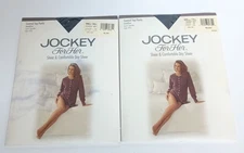 Jockey Control Top Panty Sandalfoot Midnight Navy Small-Tall #1952 Lycra Spandex