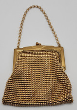 Vintage Whiting  Davis Goldtone Art Deco Mesh micro bag please read description