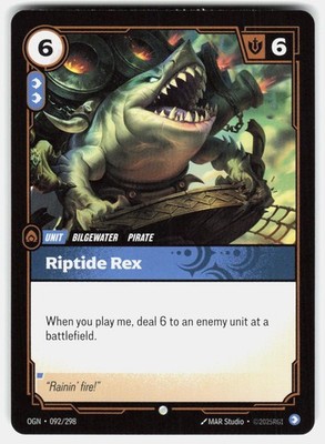 Riptide Rex 092/298 Common Origins Riftbound NM/M