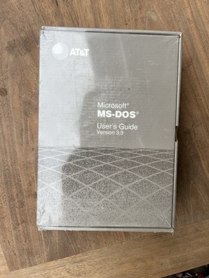 Microsoft MS-DOS Version 3.3 Vintage New Sealed AT&T