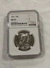 1961 NGC MS 63 Franklin Half Dollar-Beautiful Lustrous Coin
