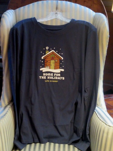 MAGLIETTA L/S CRUSHER L/S LIFE IS GOOD UOMO NUOVA CON ETICHETTE - "HOLIDAY CABIN"..OTTIMO REGALO (XL) - Foto 5 di 5