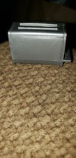 1994 Barbie Vintage Kitchen Appliance Silver Gray Toaster 12